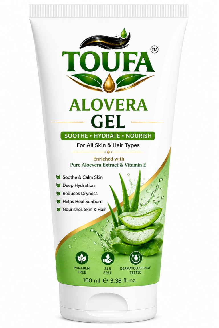 TOUFA Aloe Vera Gel 100ml tube for skin and hair