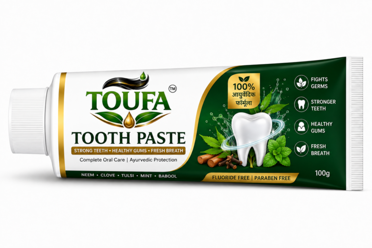 TOUFA Tooth Paste with Neem Clove Tulsi